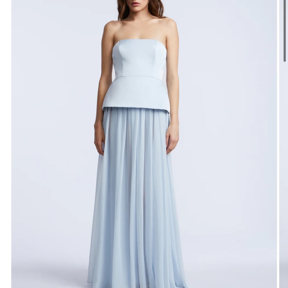 BCBGeneration Strapless Light Blue Dress
